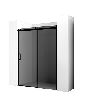 Душевая дверь Ambassador Benefit 19022205HBB 160х200 стекло тонированное профиль черный